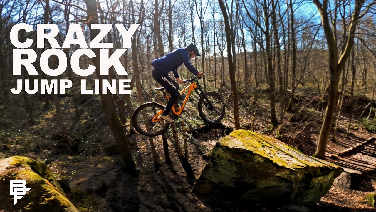 CRAZY ROCK JUMP LINE AND RIDING DOWNHILL TRACKS WITH STEVE PEAT!!!