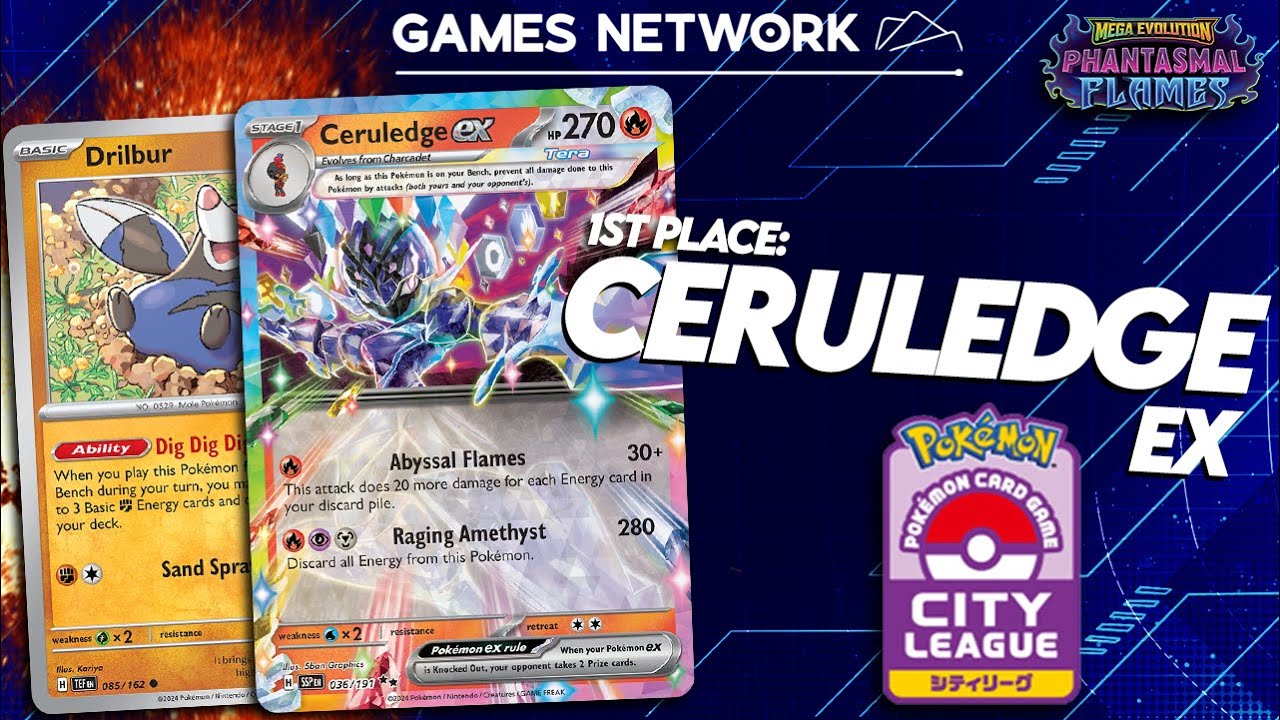 1st Place Deck Profile: Ceruledge ex (Discard) - City League Tournament (2026) 🤺