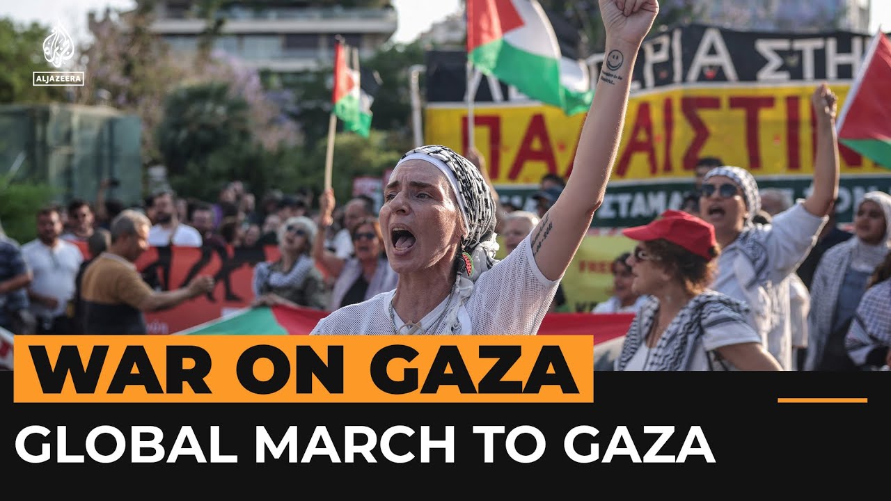 Activists gather for march to Gaza | Al Jazeera Newsfeed
