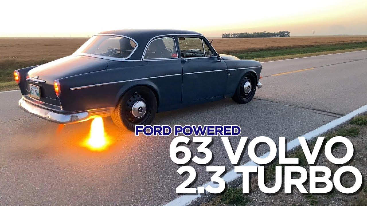 Volvo 122S Powered by Ford 2.3L Turbo SOHC engine, gt3076r, modifications & events attended in 2024