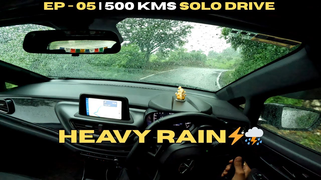 EP - 05 | Tata Altroz in Heavy Rain: Will it Survive? | Solo 500 Kms drive🔥