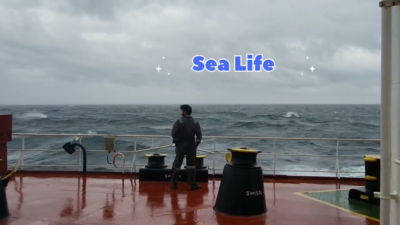 Rough Stormy weather at North Pacific Ocean. #marinerlife