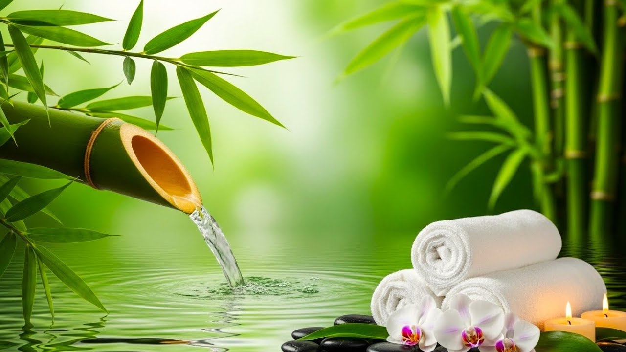 Bamboo Water Sounds for Anxiety Relief 🌿 Sleep Music