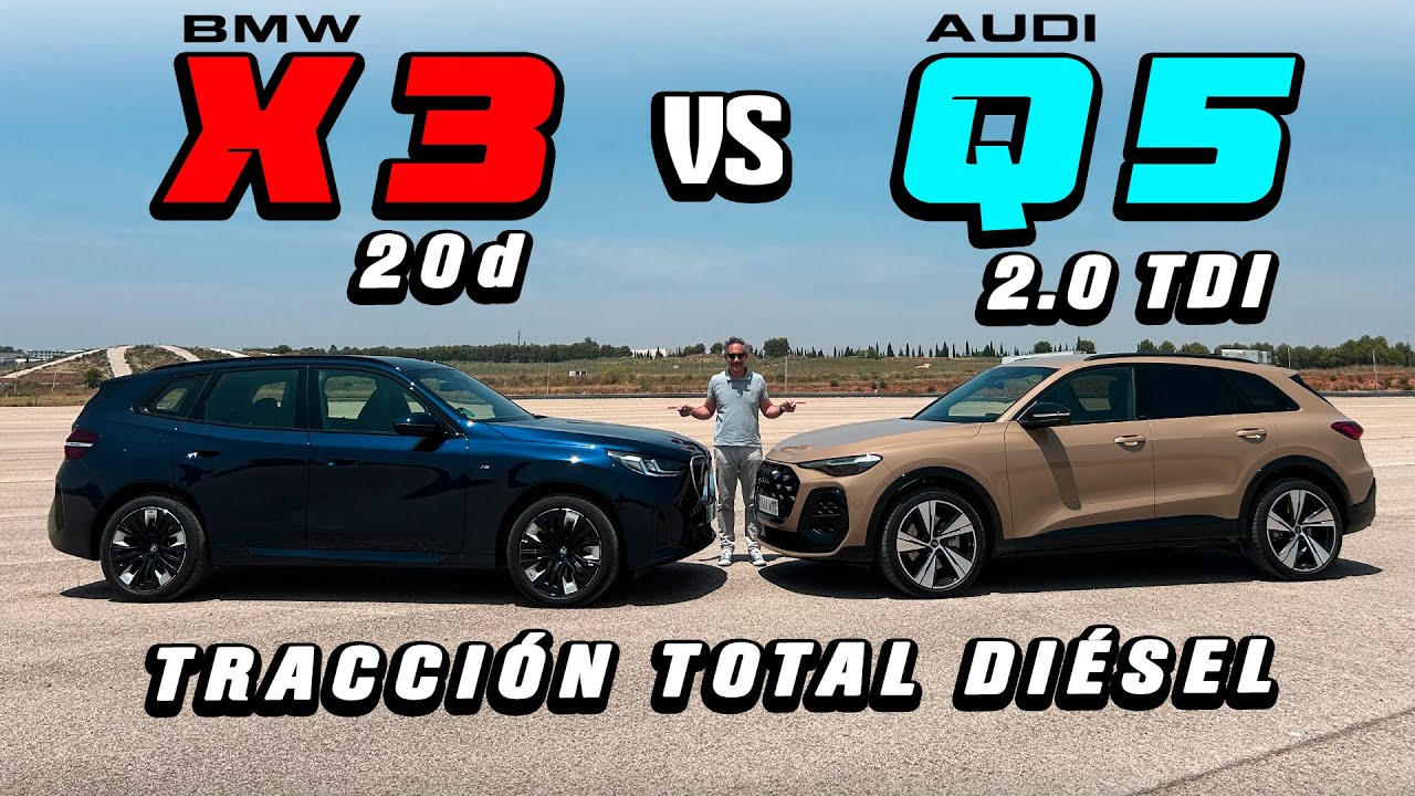 ¡DUELO SUV DIESEL! Nuevo Audi Q5 2.0 TDI vs BMW X3 20d xDrive ¡con etiqueta ECO!