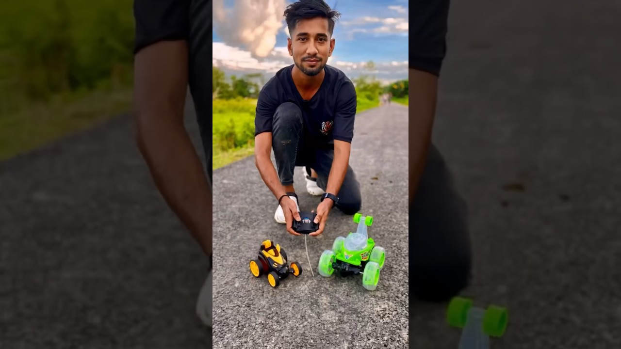 Remote control stunt car testing🔥
