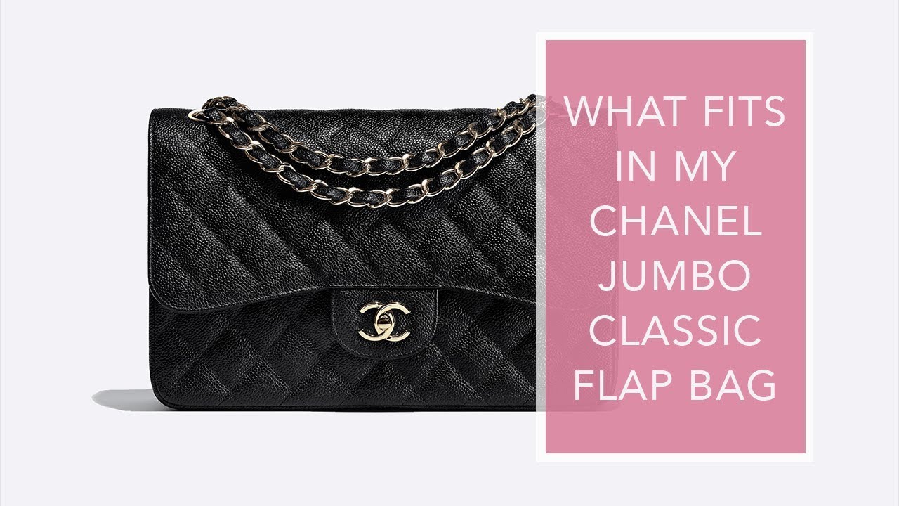 WHAT FITS IN MY BAG | CHANEL CLASSIC FLAP JUMBO | LUXE LUCK