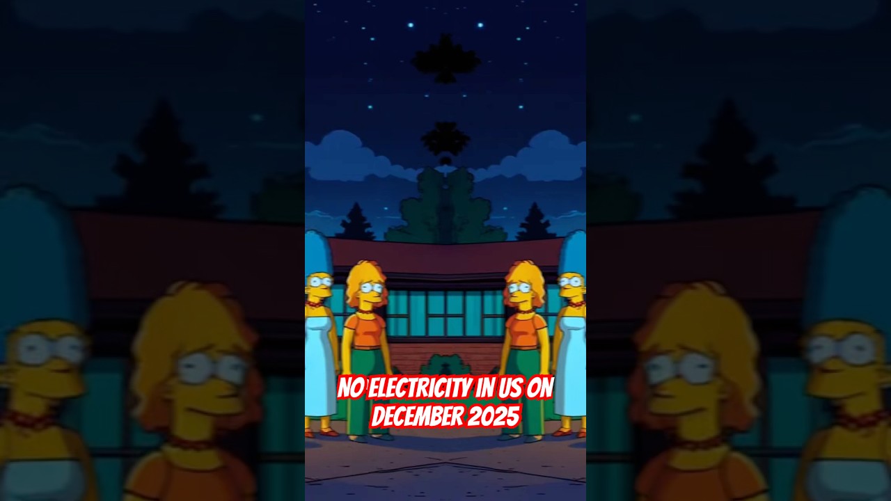 No Electricity in US in December 2025 #simpsons #thesimpsons #scary #mystery #cartoon #prediction