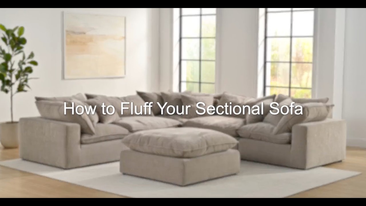 How to Fluff Your Sectional Sofa