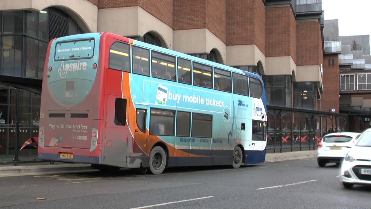 CHESTERFIELD BUSES DECEMBER 2019 FILMED BY DAVE SPENCER OF PMP