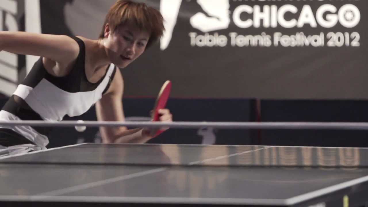 2012 Killerspin Chicago International Table Tennis Festival |  Slow Motion Studies | Ding Ning