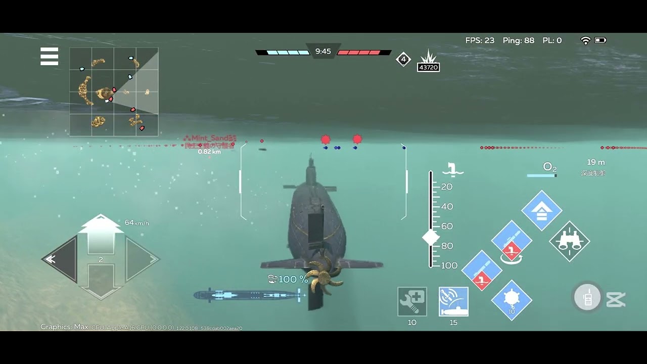 Pr.885使ってみた！ #warthundermobile  #ウォーサンダーモバイル #潜水艦 #戦争ゲーム #対戦