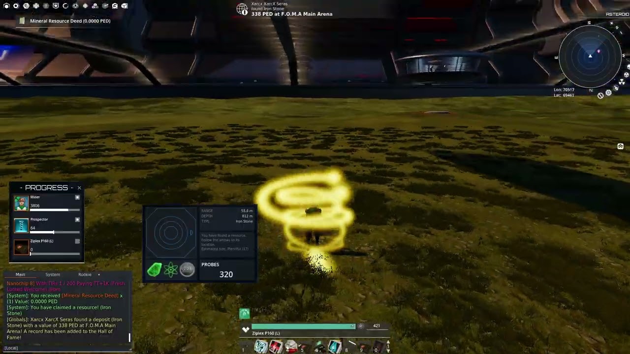 Entropia Universe - Insanity indoor P160 mining