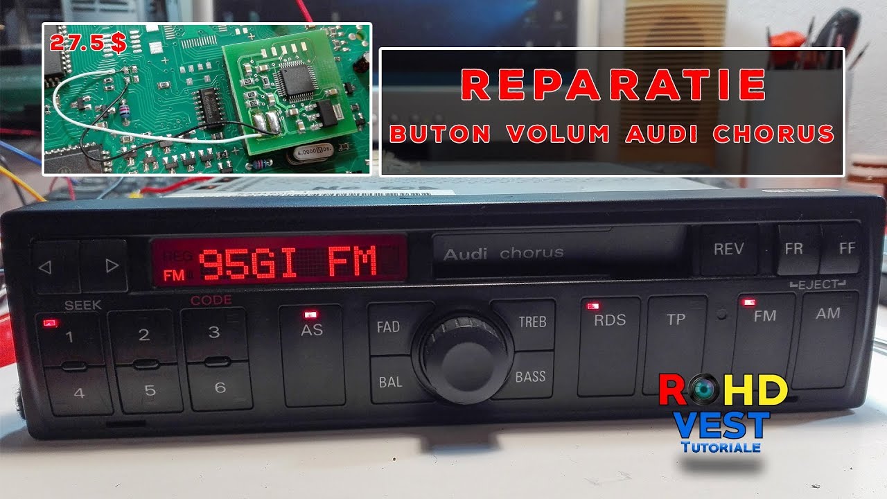 How to fix the volume control problem for Audi Chorus made by Blaupunkt MC68HC05B32
