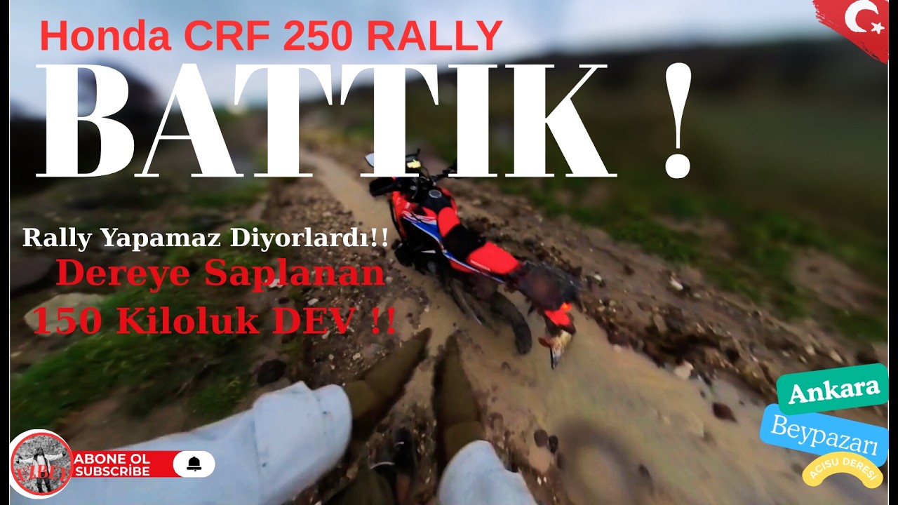 Crf 250 Rally Hard Enduro  Gibi Parkur Ama Çok Zorlandık