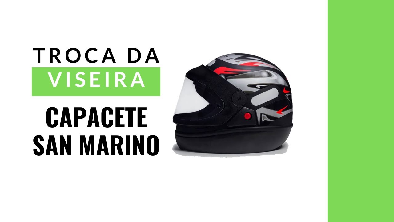COMO TROCAR A VISEIRA DO CAPACETE SAN MARINO