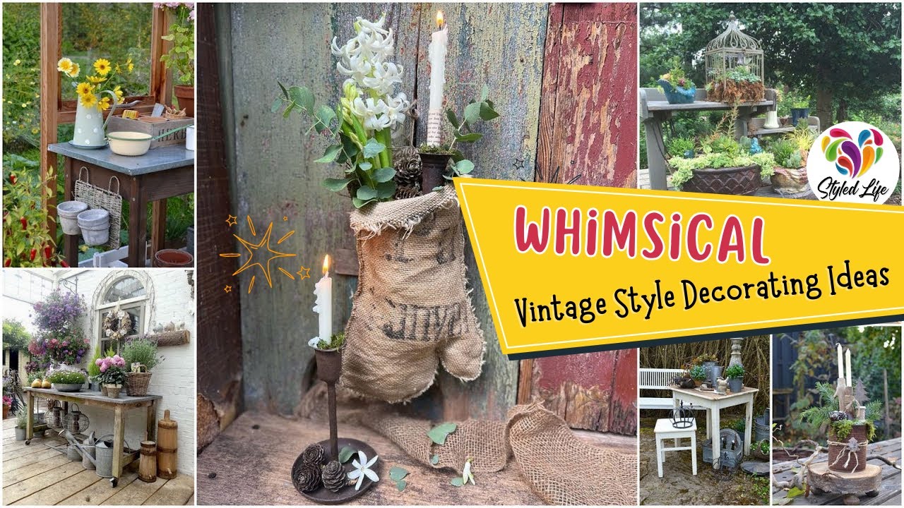 100+ Whimsical Vintage Style Decorating Ideas for your Garden | Rustic Garden Ideas | Must See!