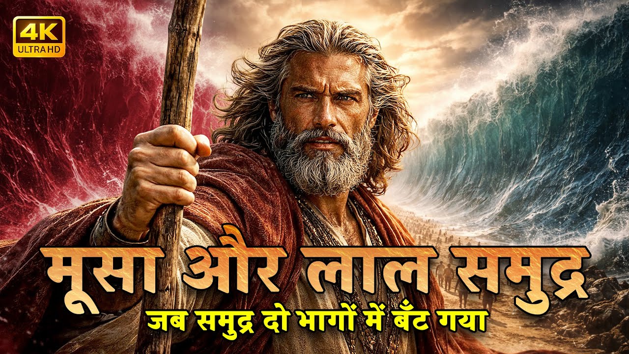 मूसा और लाल समुद्र | वही ईश्वर, वही शक्ति — यिशु तक | Full Biblical Story (4K)