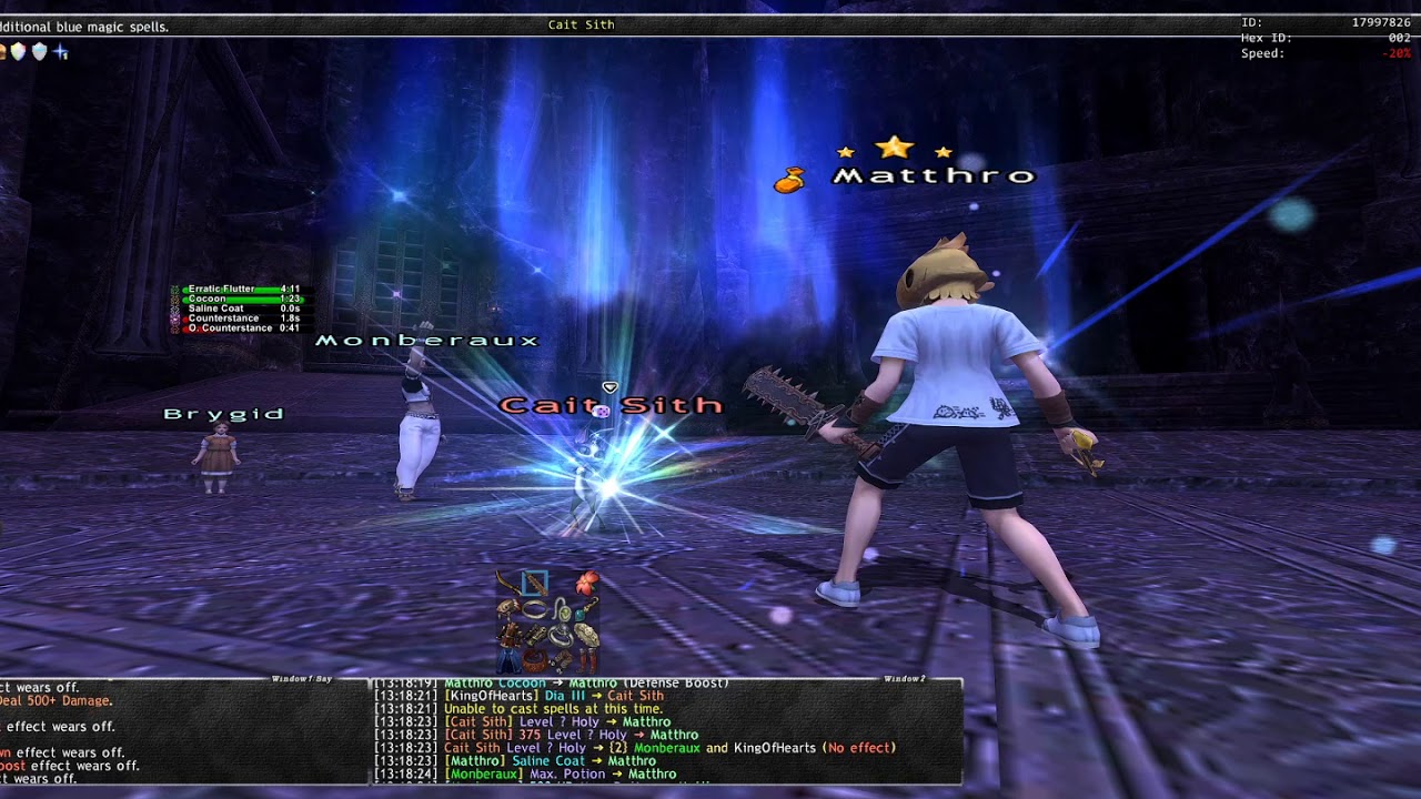 FFXI - BLU Cait Sith HTBF Solo  N  (Champion of the Dawn)