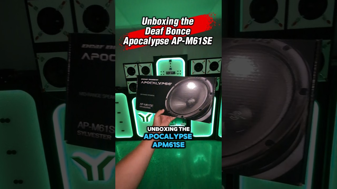 Unboxing the Deaf Bonce Apocalypse AP-M61SE midrange speaker #caraudio