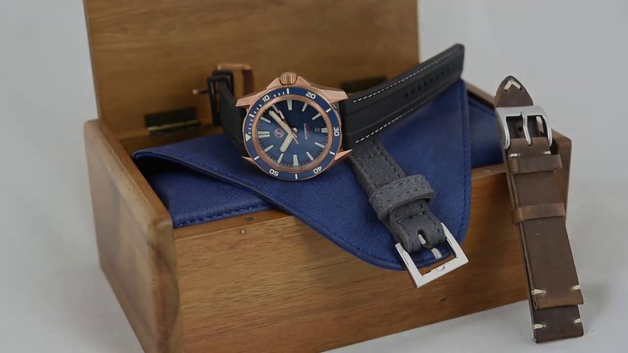 Zelos Swordfish Bronze Blue Meteorite ETA 2892