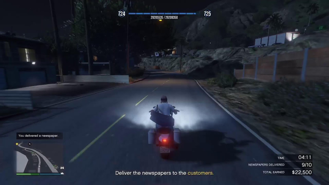 Gta 5 delivering news papers