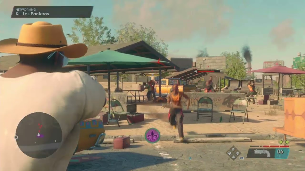 Saints Row - Net Working: Go To The Park and Kill Los Panteros MD1-39 Sixguns, Pickaxe XSX Gameplay