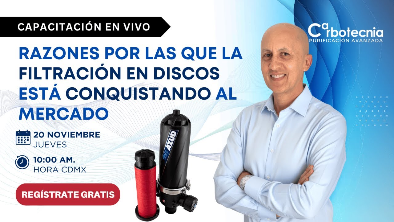 [CAPACITACIÓN EN VIVO] Razones por las que la filtración en discos está conquistando al mercado.