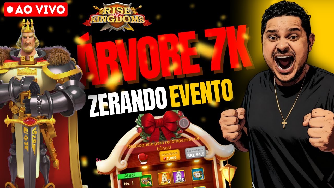 🟡LIVE | ZERANDO EVENTO DE 7K KD #3695 | RISE OF KINGDOMS | MarquesRok