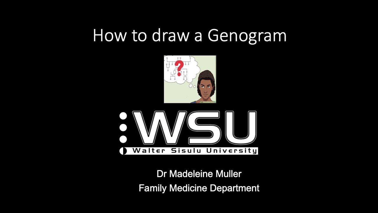 How to draw a Genogram