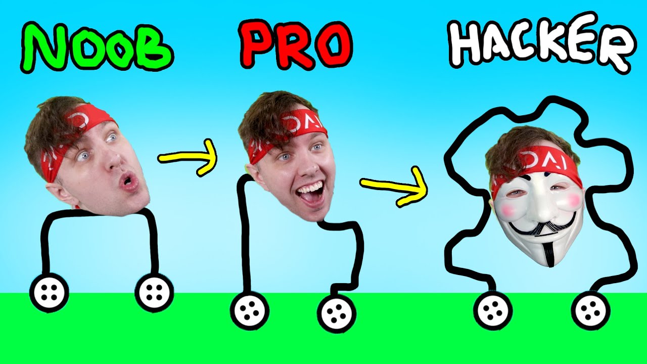 Kan Vi Gå NOOB vs PRO vs HACKER (RITA FÖR ATT VINNA)