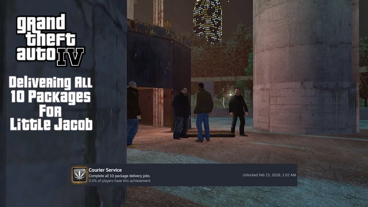 Delivering All 10 Packages For Little Jacob For The Courier Service Achievement - GTA IV PC
