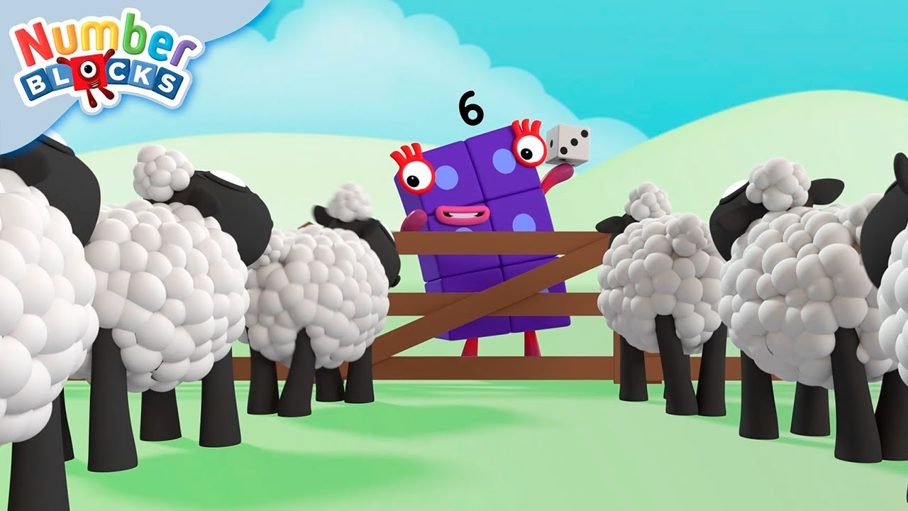 ひつじをかぞえよう！| 子供たちに数え方を教える | ナンバーブロックス