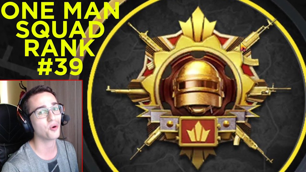 SONUNDA FATİH OLDUM ! ONE MAN SQUAD RANK 39. BÖLÜM - PUBG MOBILE