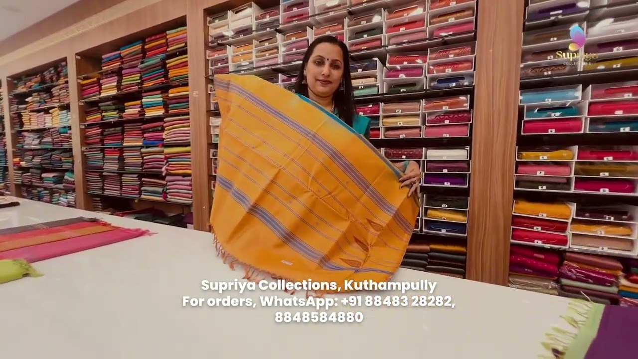 Banana pith (vazhainaar pattu) pure handloom Traditional saree 