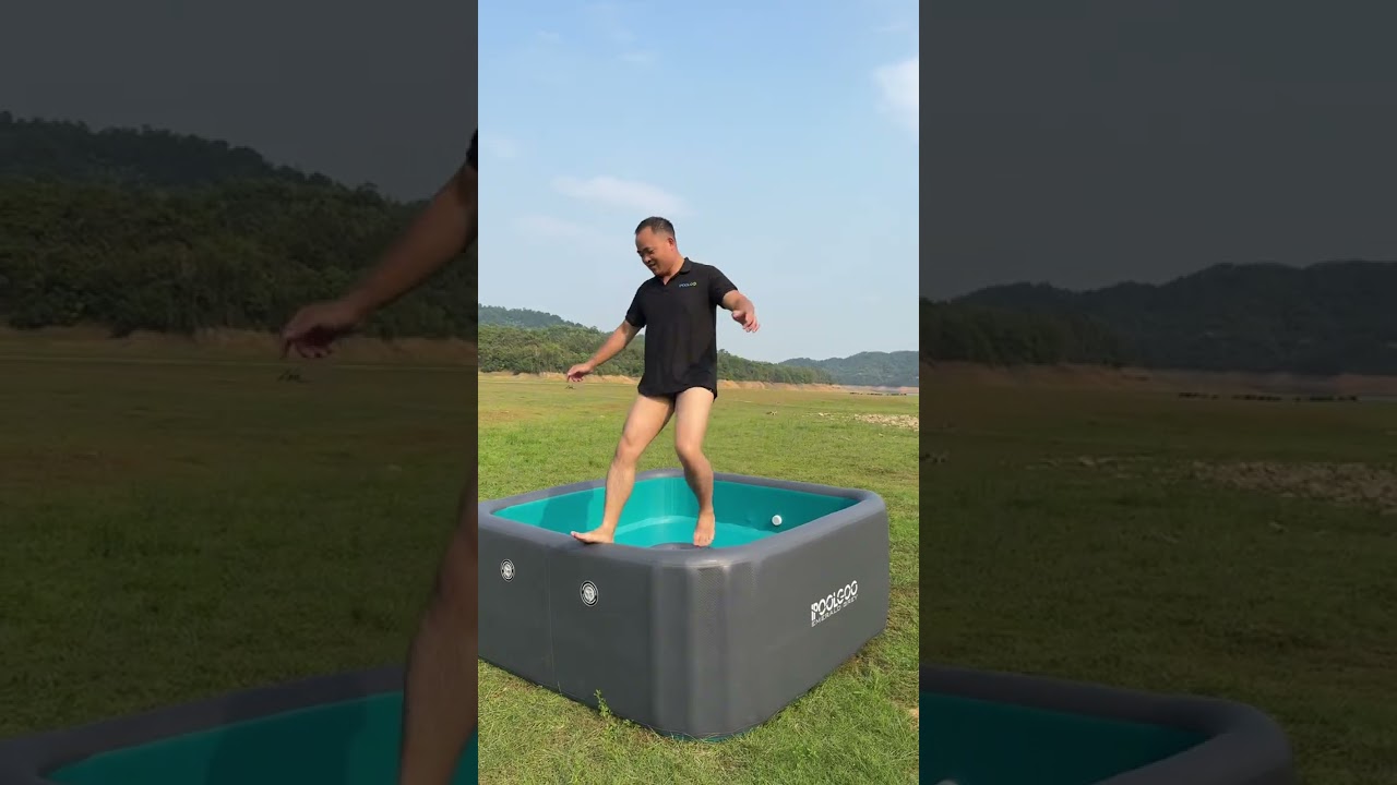 IPOOLGO Portable hot tub 6.6*6.6*2.6ft size Customized Premium inflatable swim spa