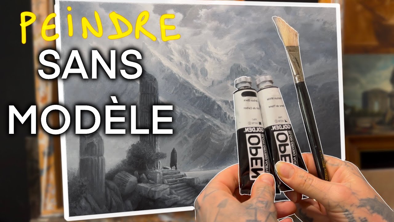 PAYSAGE ACRYLIQUE D’IMAGINATION.