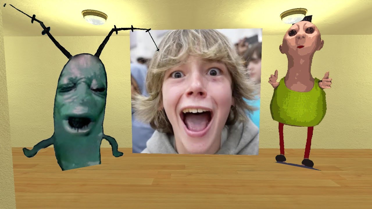 Plankton Aughh, Hamood Habibi And Six Seven Kid in The Hole Nextbot Gmod