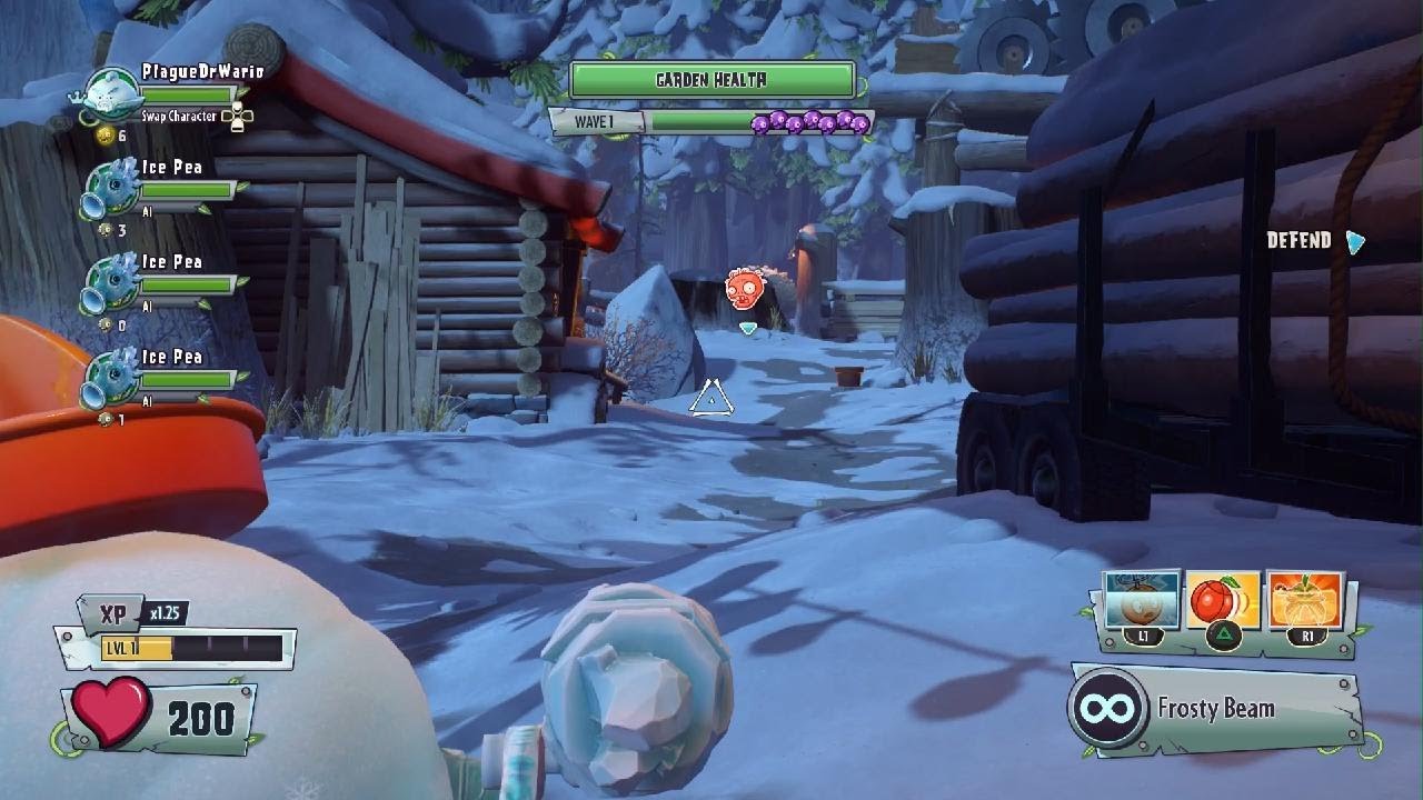 Plants vs Zombies GW2 The Mr. Frosty Frozen Team