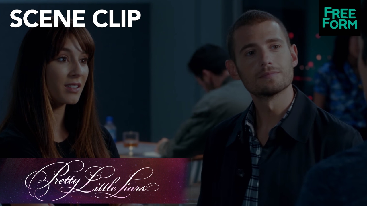 Pretty Little Liars | Season 7, Episode 15: Ezra Runs into Wren and Spencer | Freeform
