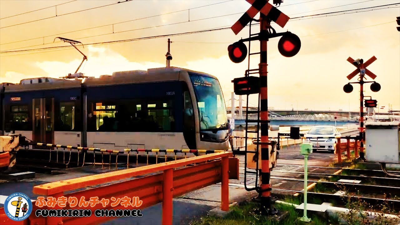 【電車】踏切動画 02【鉄道】阪堺線 「堺トラム」阪堺電気軌道1001形電車