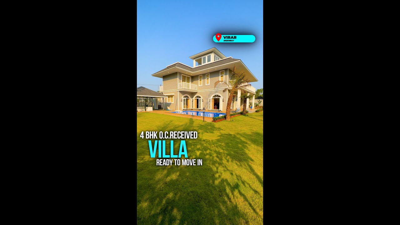 ☎️8788876131🤩U.S. COUNTY STYLE VILLA in📍VIRAR FOR SALE #property #maharashtra #virar