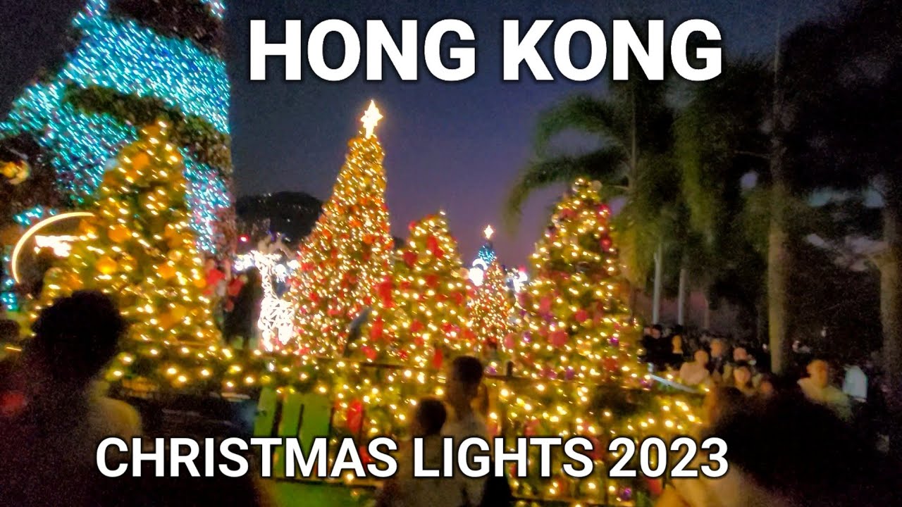 Hong Kong Christmas Lights 2023 West Kowloon Walking Tour