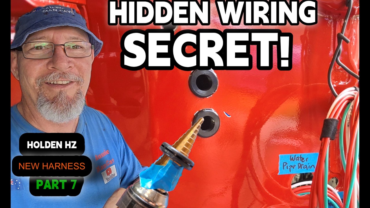 MUSCLE CAR WIRING hidden behind the guard (Holden HZ 1 TONNER) Part 7
