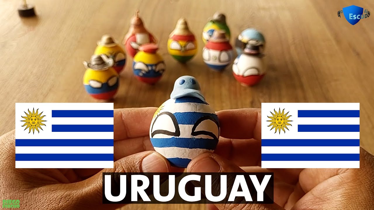 👉 Cómo hacer la Countryball de 🇺🇾 Uruguay 🇺🇾 Paso a Paso ✅
