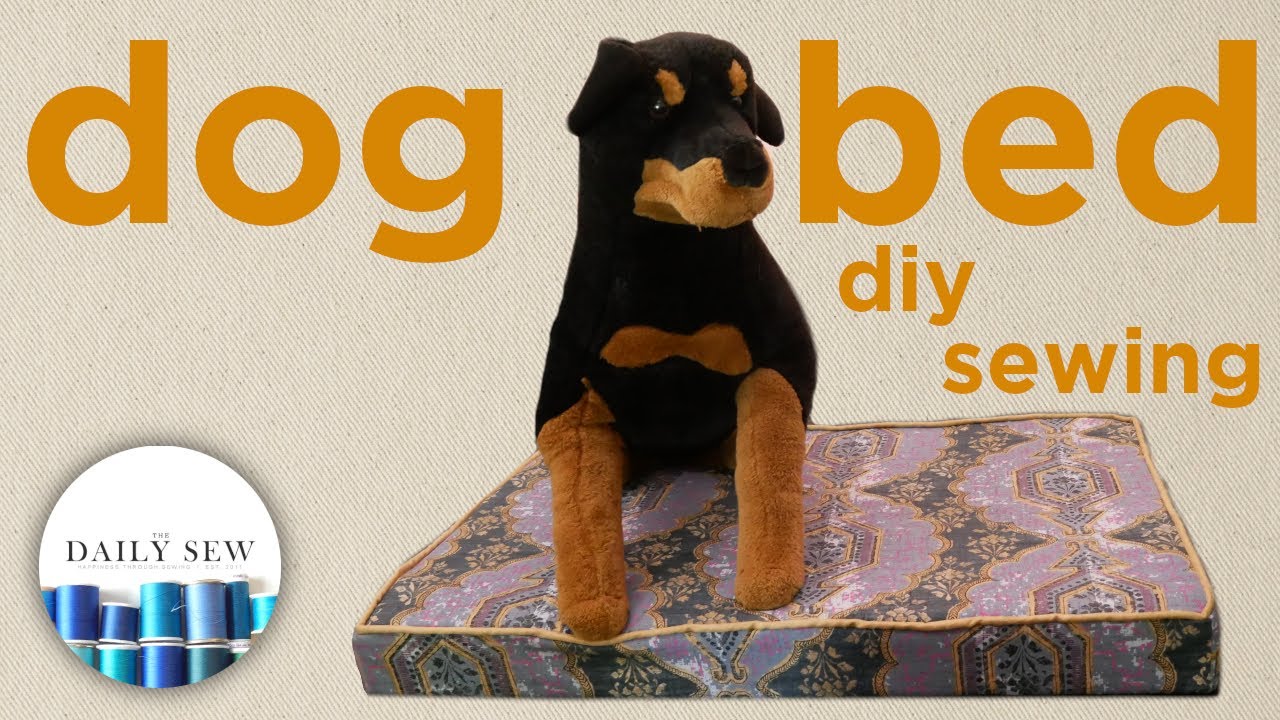 Как сшить лежанку для собаки с бортиками | The Daily Sew