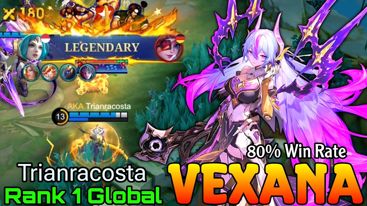 Legendary Midlaner Vexana 80% Win Rate - Top 1 Global Vexana by Trianracosta - Mobile Legends