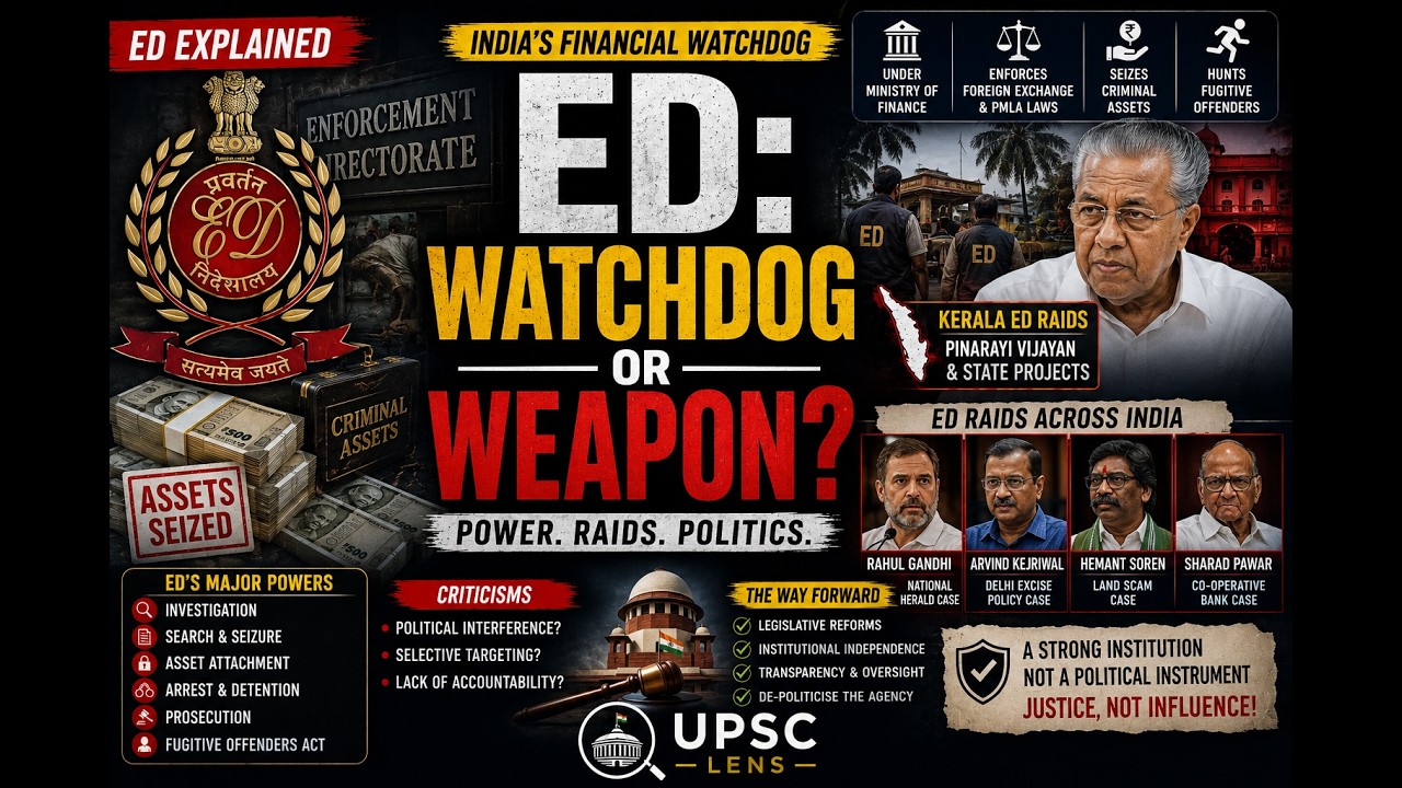 What Is ED? | Enforcement Directorate Explained | Power, Raids & Political Debate