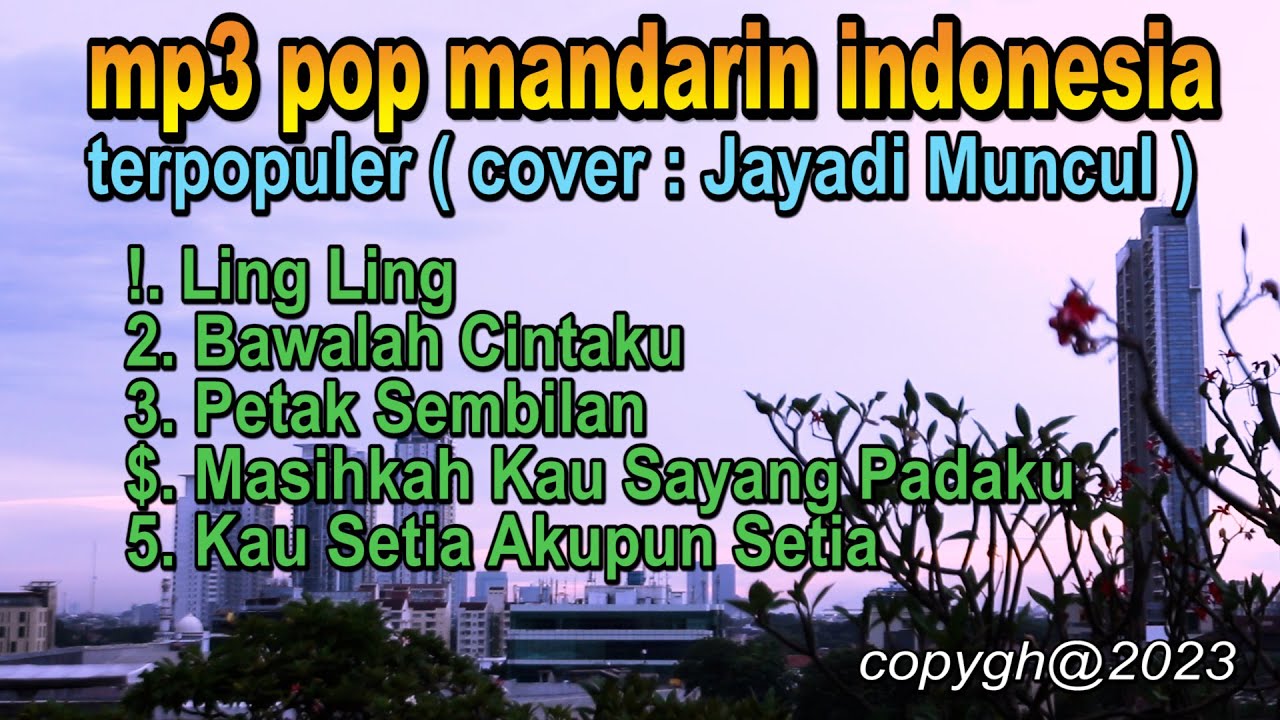 mp3 pop mandarin indonseia terpopuler