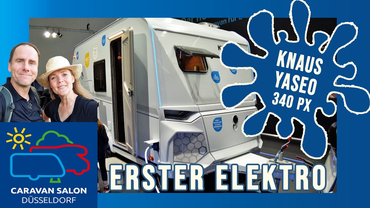 NEUHEIT 2023 🆕 KNAUS YASEO 340 PX • Erster Caravan für E-Mobilität • Verstecktes Bett • Geheime Tür