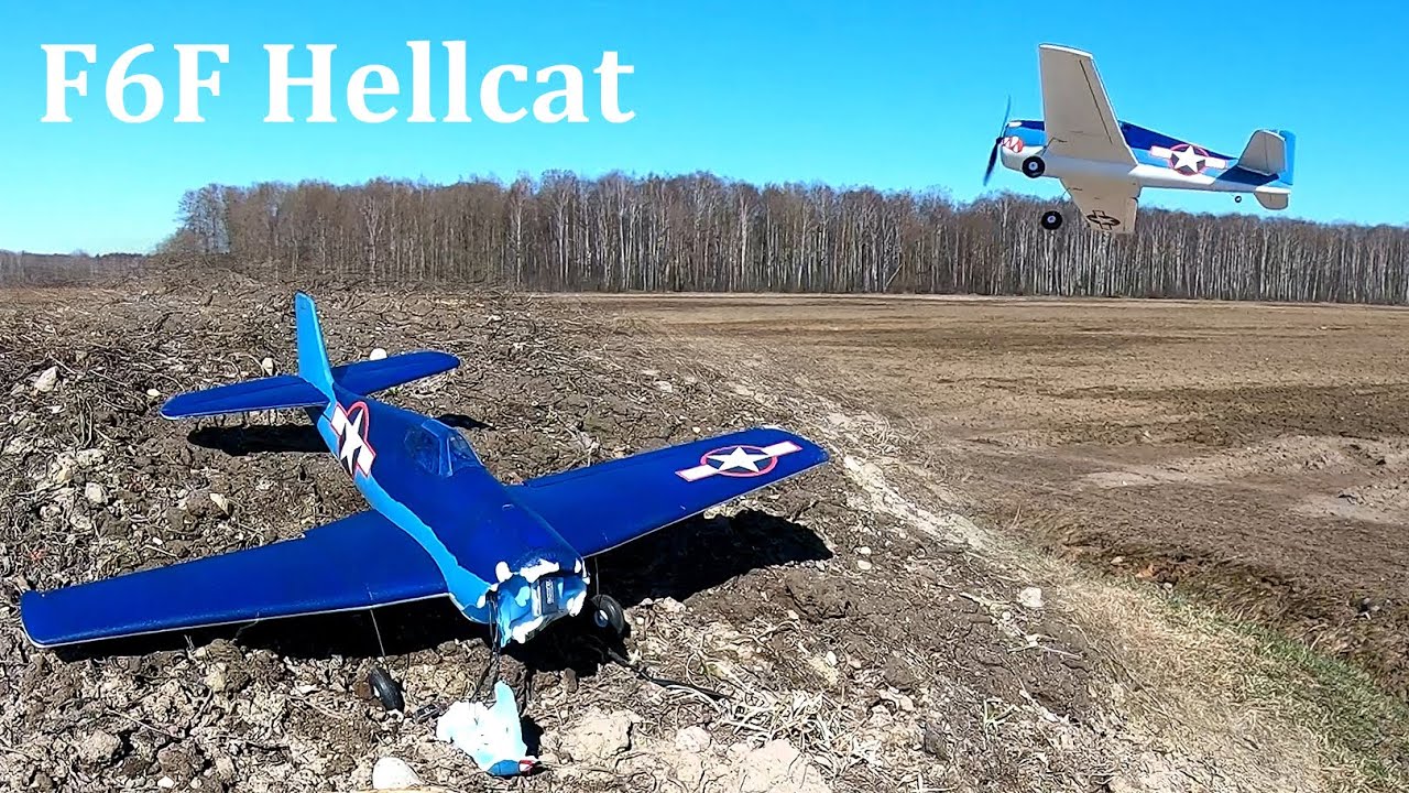 F6F Hellcat RC Plane crash